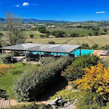 Wondrous Covered Veranda Besides Infinity Pool Jacuzzi In Magical Gardens Colle Umberto (Umbria)