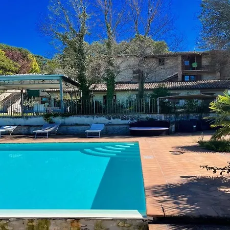 Wondrous Covered Veranda Besides Infinity Pool Jacuzzi In Magical Gardens *