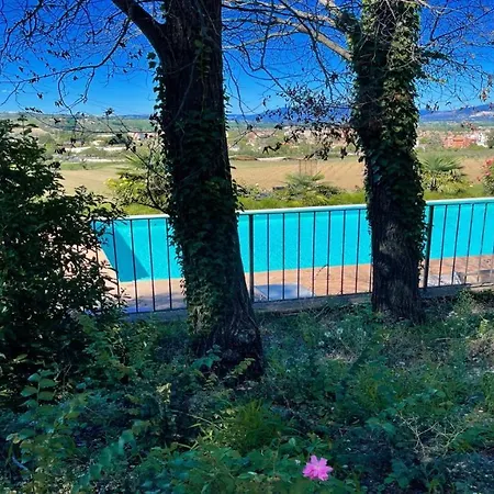 Wondrous Covered Veranda Besides Infinity Pool Jacuzzi In Magical Gardens Colle Umberto (Umbria)